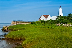 Beachgrass from Outgoing River by Lynde Point Lighthouse